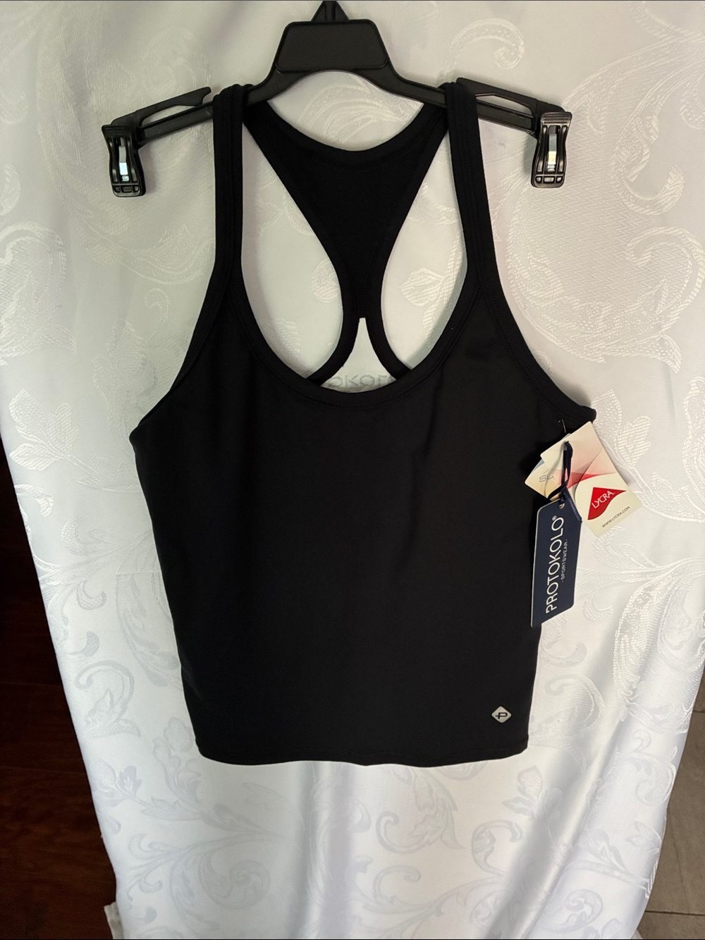Protokolo Women's Black Racerback Sports Bra Tank